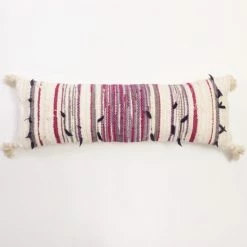 New 🧨 Cottage Home Laela Multicolor Cotton Extra Long Bolster Pillow 🎁
