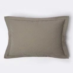 Cheapest ⌛ Cottage Home Karso Grey Cotton Linen Quilt Or Pillow Sham 🌟 -Cottage Home Shop unnamed file 495