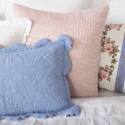 Cheap 🛒 Cottage Home Debbie Cotton Throw Pillow Seaglass 😀 -Cottage Home Shop unnamed file 501