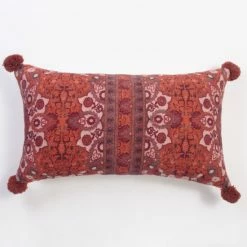 Promo 👍 Cottage Home Tausin Multicolor Cotton Long Bolster Pillow 🎁