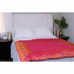 Deals 💯 Cottage Home Hammona Polyester Silk Reversible Throw Blanket Pink/orange 💯 -Cottage Home Shop unnamed file 522