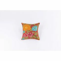 Flash Sale ❤️ Cottage Home Multicolor Flower Cotton Throw Pillow 👍