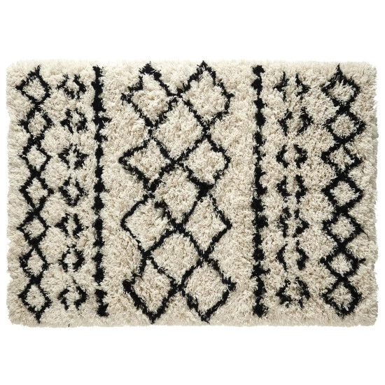 Flash Sale ⭐ Cottage Home Tylie Black & Ivory Wool Cotton Rug ✨ 4 Flash Sale ⭐ Cottage Home Tylie Black & Ivory Wool Cotton Rug ✨ - Image 2