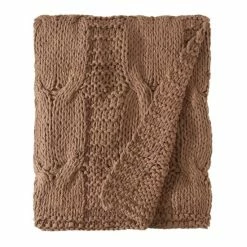 Budget ❤️ Cottage Home Michaela Cotton Knitted Throw Blanket Steel Blue 👏 -Cottage Home Shop unnamed file 562