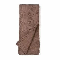 Budget ❤️ Cottage Home Michaela Cotton Knitted Throw Blanket Steel Blue 👏 -Cottage Home Shop unnamed file 564