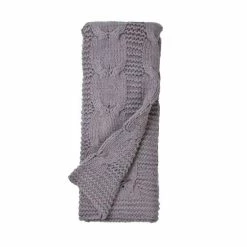 Budget ❤️ Cottage Home Michaela Cotton Knitted Throw Blanket Steel Blue 👏 -Cottage Home Shop unnamed file 565