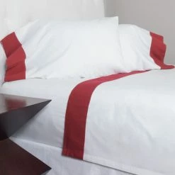 Budget 🌟 Cottage Home Macden Red Sheet Set 💯