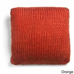 Cheapest 🧨 Cottage Home Raphael Knit Decorative 20-inch Throw Pillow Orange 😀 -Cottage Home Shop unnamed file 573