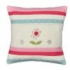 Flash Sale 🥰 Cottage Home Dixie Appliqued Cotton 16 Inch Throw Pillow 1 Flower 😉