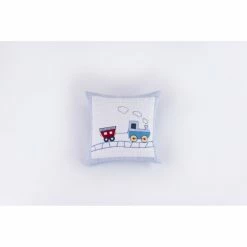 Cheap ✨ Cottage Home Multicolor Train Cotton Throw Pillow 👍