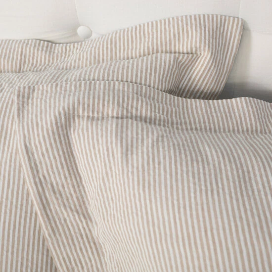 Outlet π Cottage Home Connie Taupe Cotton Seersucker Duvet Cover π 8 Outlet π Cottage Home Connie Taupe Cotton Seersucker Duvet Cover π - Image 6