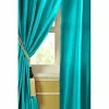 Budget 🤩 Cottage Home Celee Teal Dupioni Silk 52 X 96 Single Curtain Panel - 52" X 96" - 52" X 96" 🎁