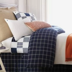 Wholesale 👏 Cottage Home Jessie Blue & White Cotton Patchwork Quilt Or Pillow Sham ⭐