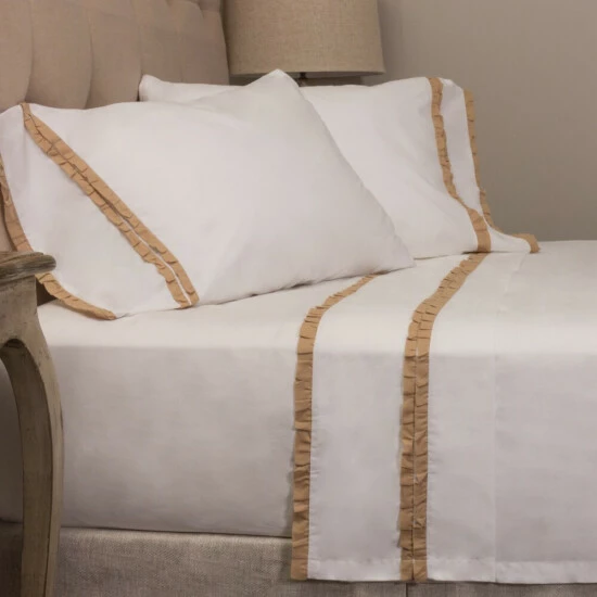 Flash Sale π Cottage Home Dainty Taupe Ruffle Sheet Set π₯ 3 Flash Sale π Cottage Home Dainty Taupe Ruffle Sheet Set π₯