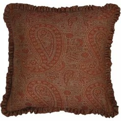 Deals ❤️ Cottage Home Wool 'Jamawar' Paisley Throw Pillow 🛒