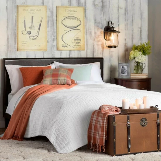 Top 10 π Cottage Home Brighton White Cotton Single Quilt π 4 Top 10 π Cottage Home Brighton White Cotton Single Quilt π - Image 2