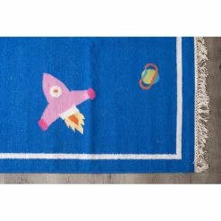 New ❤️ Cottage Home Multicolor Spaceship 6 X 6.5 Ft Rug - 6 X 6.5 Ft ✨ -Cottage Home Shop unnamed file 685