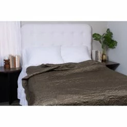 Budget 🔔 Cottage Home Trudo Brown Silk Quilt 🥰