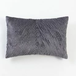 Flash Sale 🥰 Cottage Home Beatriz Rayon Velvet Small Bolster Pillow Steel Blue 😍