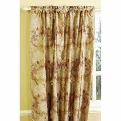 Cheap 🥰 Cottage Home Abelina Dupioni Silk 52 X 84 Single Curtain Panel - 52 X 84 ⭐