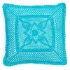 Outlet 🛒 Cottage Home Crochet Cotton 20 Inch Throw Pillow 😍