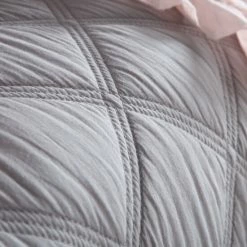 Best Pirce 🎁 Cottage Home Kenlee Grey Cotton Quilt Or Pillow Sham ❤️ -Cottage Home Shop unnamed file 750