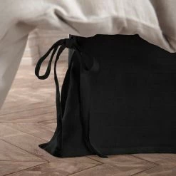 Coupon 😉 Cottage Home Henry Linen 3 Piece 18 Inch Drop Bed 👗 Skirt Pearl Blue 😍