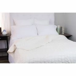 Discount 👏 Cottage Home Ashlin White Cotton Twin Quilt 🌟