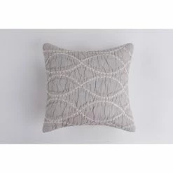 Buy 🎉 Cottage Home Finney Multicolor Cotton 13 X 13 Inch Throw Pillow Ivory/grey 👍