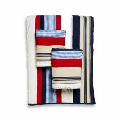 New 🛒 Cottage Home Cameron Red/ Blue Striped Quilt Set 🎁 -Cottage Home Shop unnamed file 802