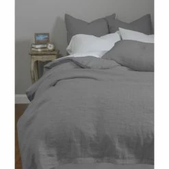 Best deal 👏 Cottage Home Darama Neutral Grey Linen Duvet Cover Or Pillow Sham 😍