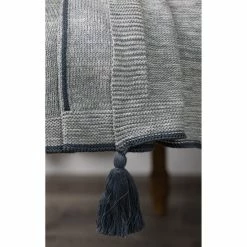 Discount 🥰 Cottage Home Antos Limestone Blue Cotton Throw Blanket 🧨 -Cottage Home Shop unnamed file 859