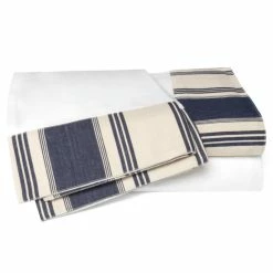 Best deal 😍 Cottage Home Madcen Blue Striped Cotton Sheet Set ❤️