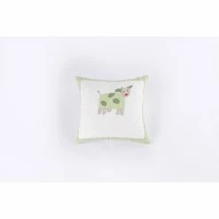 Best Pirce ✨ Cottage Home Green Cow Throw Pillow ✔️