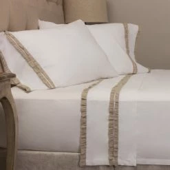 Buy ❤️ Cottage Home Dainty Natural Ruffle Sheet Set 😉