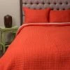 New 💯 Cottage Home Isacar Linen Cotton Orange Quilt ✔️
