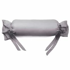 Flash Sale 🤩 Cottage Home Hayden Grey Cotton Large Round Bolster 🛒