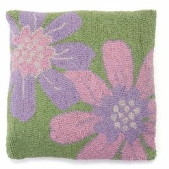 Discount 🎁 Cottage Home Gardenia Hooked Wool Pillow 💯