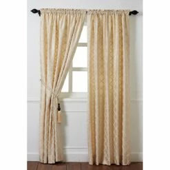 Wholesale 🤩 Cottage Home Magalie Ivory Silk 84" Curtain Drapery Panel ✨