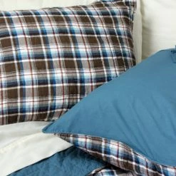 Buy ❤️ Cottage Home Jace Blue/ Brown Mixed Patchwork Cotton Quilt Set 🔔 -Cottage Home Shop unnamed file 968