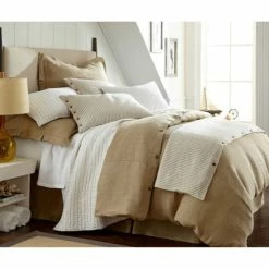 Cheapest 🥰 Cottage Home Jaxon Natural Color Linen Duvet Cover Or Pillow Sham 🎁